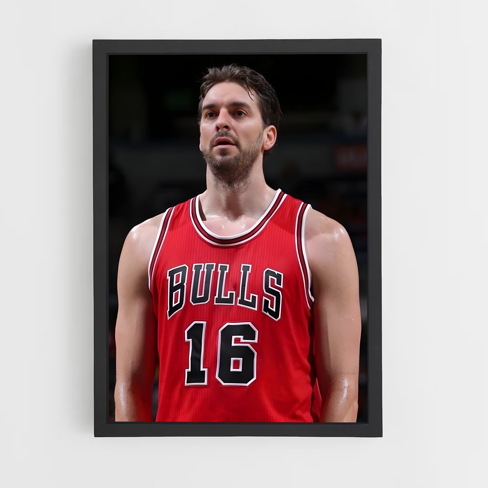 Poster Pau de gasol – affiche Basketball (vue 2)